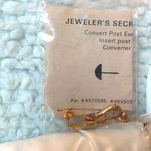 Convert post earrings into clip on